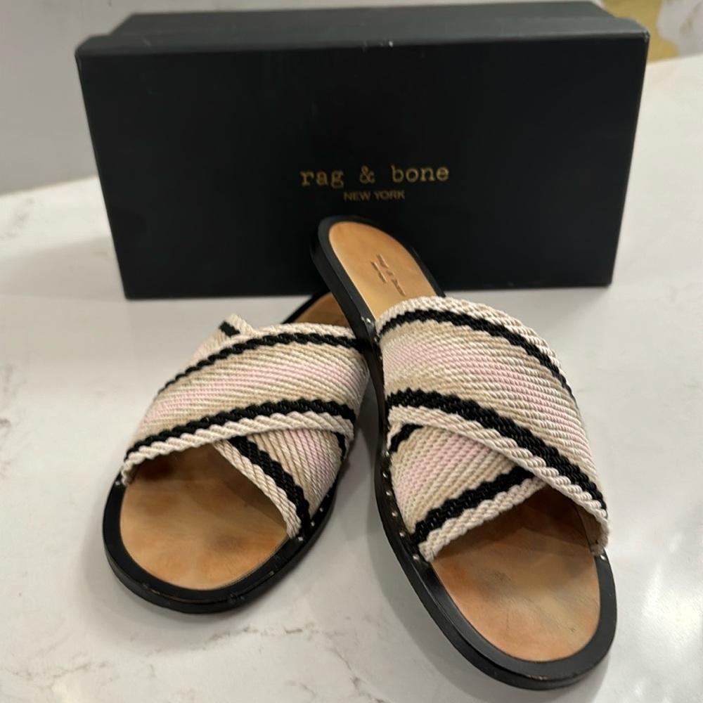 rag & bone pink combo slides - Picture 2 of 7
